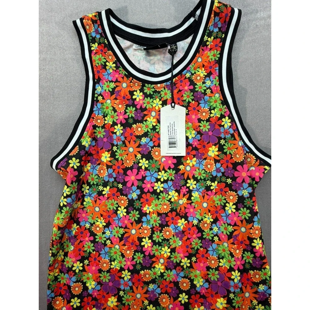 NWT WESC Flower Basketball Tank Top Size Small Men - Picture 2 of 11